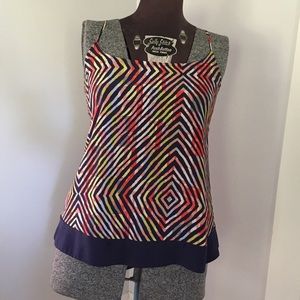BCBG multi color tank top